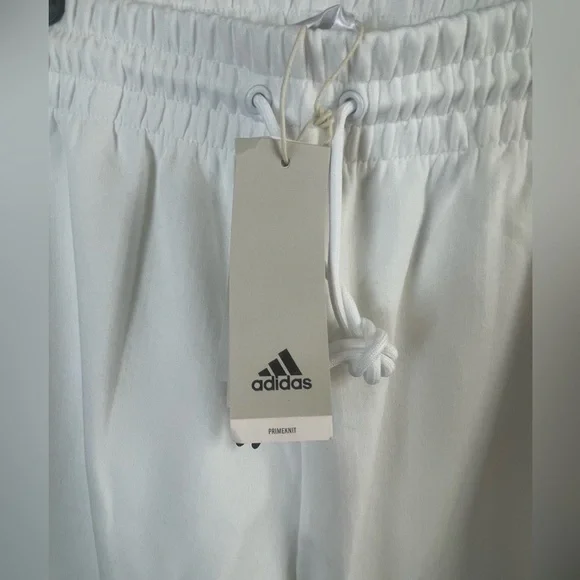 NEW Adidas White Joggers with Black Logo - Picture 3 of 7